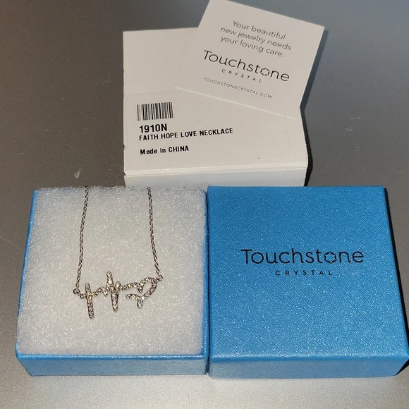 Touchstone Crystal Jewelry Touchstone Crystal Faith Hope Love